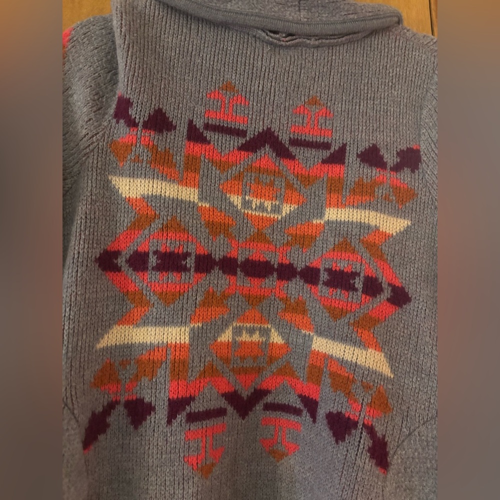 We The Free, Free People Gray and Pink Patterned Cardigan - Picture 5 of 12